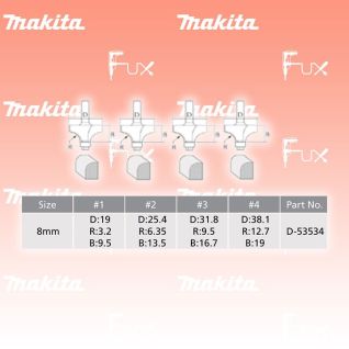 Makita Fräser Set - 4 Stk