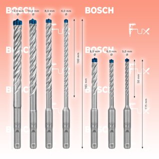 Bosch Professional Expert SDS plus-7X SET 7-teilig
