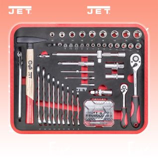Jet Tools Y-128 Alu-Werkzeugkoffer 1/4" + 1/2"