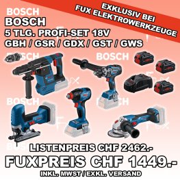 Akku-Profi-Set 18V 5-teilig