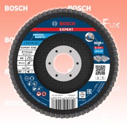 Fächerschleifscheibe X782, ⌀ 115 mm, Korn  60