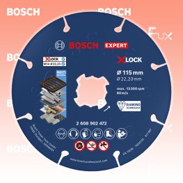 Metal Diamanttrennscheibe X-LOCK 115 mm